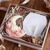 Flower Embossed Moon Silicone Molds Candle Making Tool for Handmade Candle Soap Home Decoration Epoxy Resin Craft