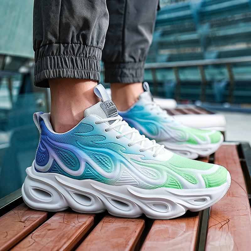 2025 Autumn New European Station Ins Trendy Shoes Blade Large Size 46 Men's Shoes Casual Platform Sports Shoes