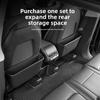 For Tesla Model 3/Y Model 3 Highland Car Set Back Storage Box TPE Auto Back Seat Trash Can Waterproof Cup Holder Accessories