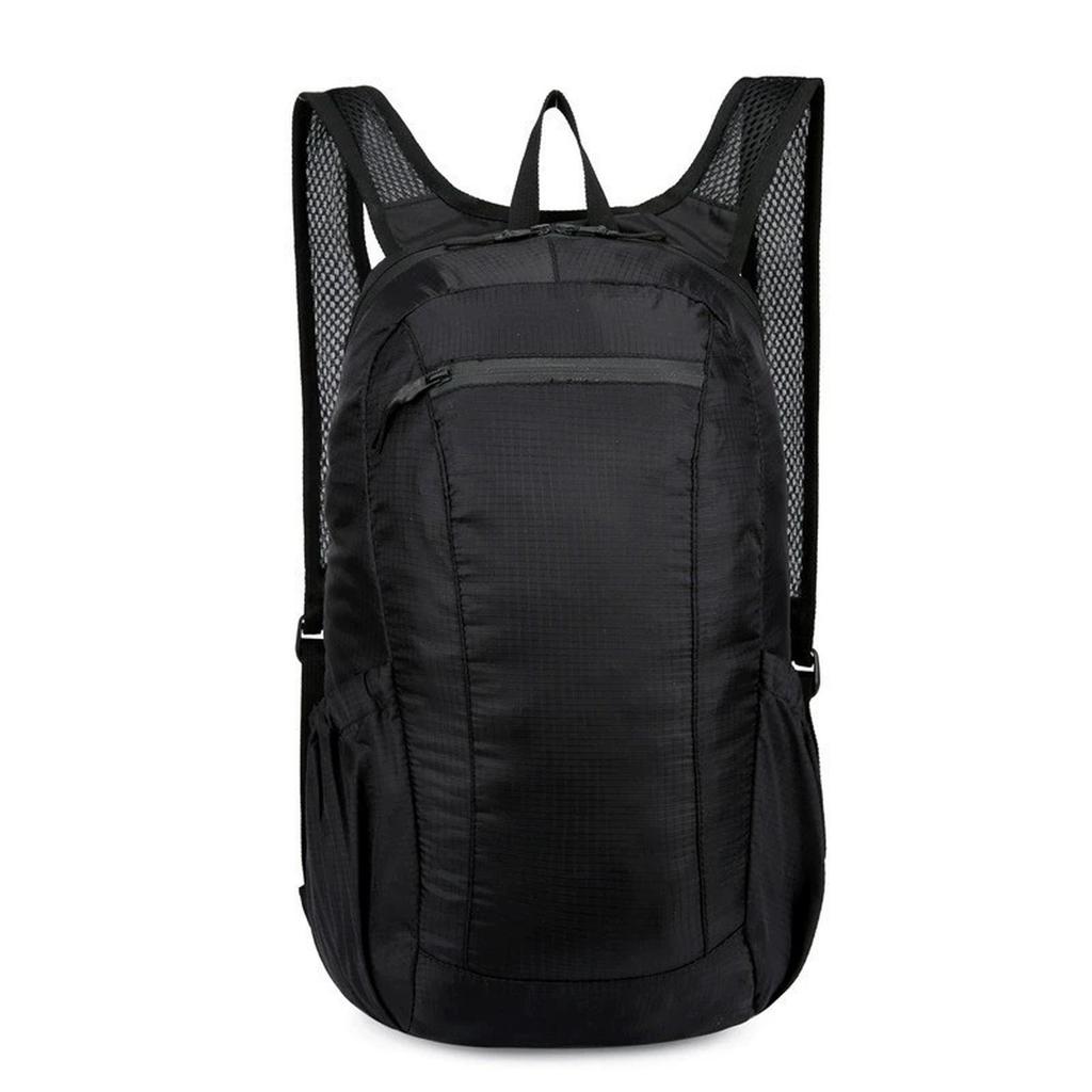 Casual Zipper Sports Backpack Polyester Large Capacity Camping Backpack Waterproof Ultralight Foldable Travel Bag Men