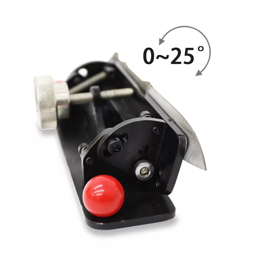 Belt Machine Fixed Angle Sharpening Jig, Professional 0~25° Adjustable Angle Metal Grinding Opening V Clip