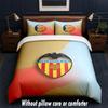 Valencia FC Design Bed Bedding Set 1 Duvet Cover + 2 Pillowcases Soft Breathable Household Bed Linens