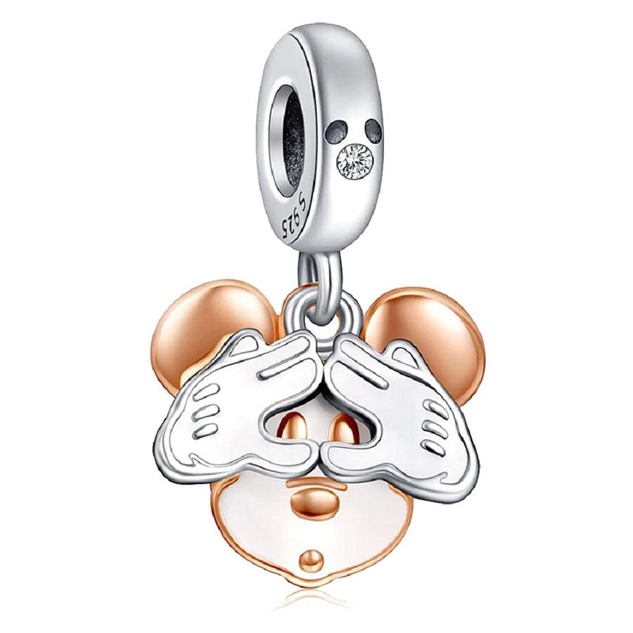 100% Kupfer Dumbo Heißluftballon Charm Perlen Geeignet für Pandora Original Armband DIY Schmuckherstellung