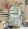 School Bag for Women, New Japanese Style INS High-look, Fresh and Sweet Star Backpack, Lightweight Backpack for Middle and High School Students