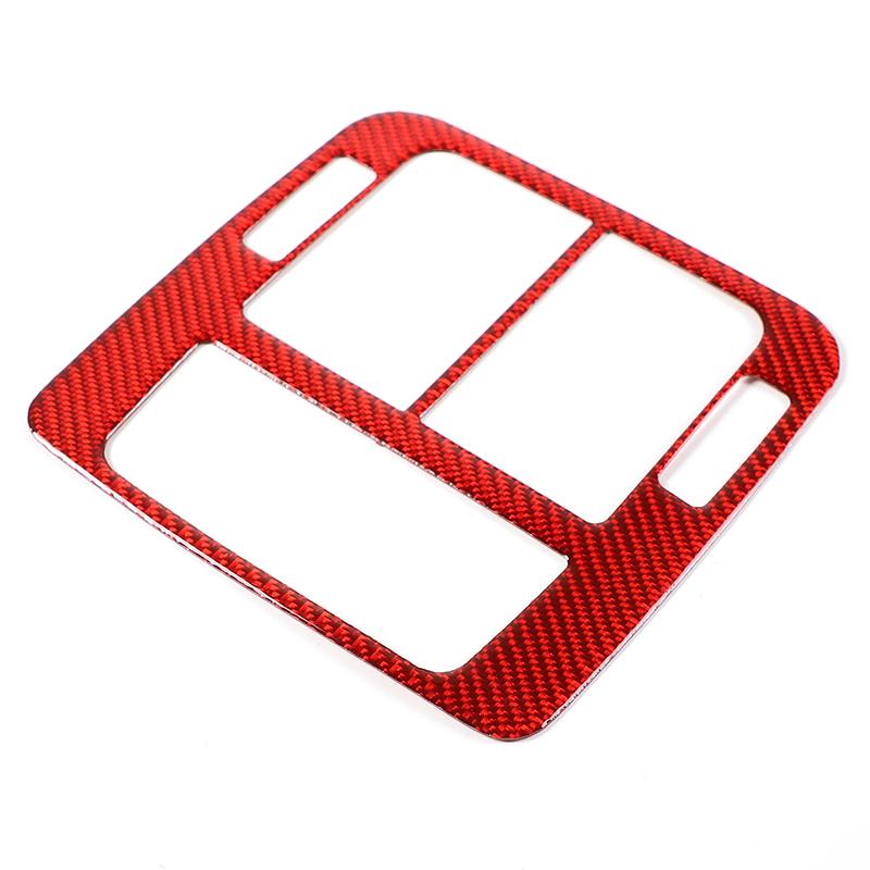 Soft Carbon Fibre For Porsche Taycan 2019-2026 Rear Air Conditioning Control Panel Outlet Vent Cover Sticker Accessories