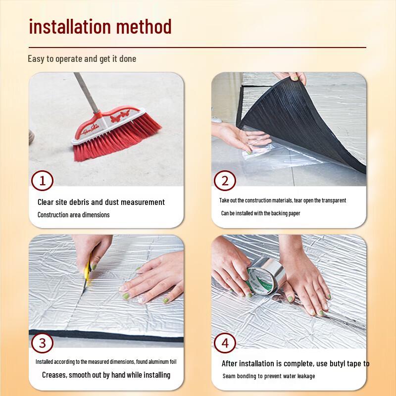 Self-Adhesive Aluminum Foil Roof Insulation