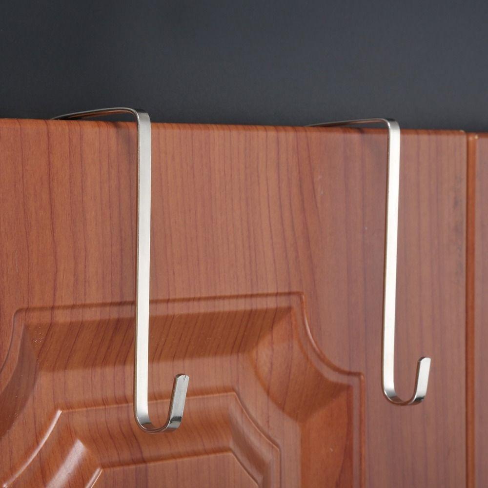 5Pcs 100x48mm Door Hanger Iron Door Hook Simple Adjustable Over The Door Hook  Hats