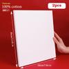 2 Pezzi Tela Bianca Vuota Quadrata per Artisti Telaio in Legno Tavolette di Tela per Artisti in Cotone per Pittura a Olio Acrilico Acquerello