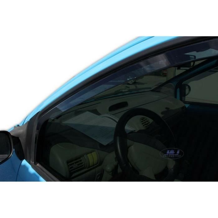 Déflecteurs d'air - J&amp;J AUTOMOTIVE - Heko - Fumé - Renault Twingo 2000-2007 - Installation facile