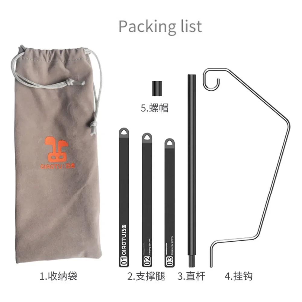 Ultralight Lantern Stand Tabletop Light Holder Light Hanger Portable Detachable Outdoor Tourist Lighting Lantern Hangers