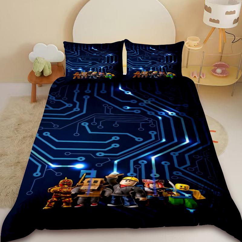 Roblox Duvet Cover Cartoon Game Teens Bedding Set Comforter Cover Soft Bedroom Dormitory Home Decor Best Gifts
