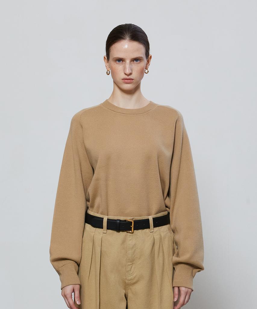 NOTIA Basic Reglan Knit Sweater - Beige