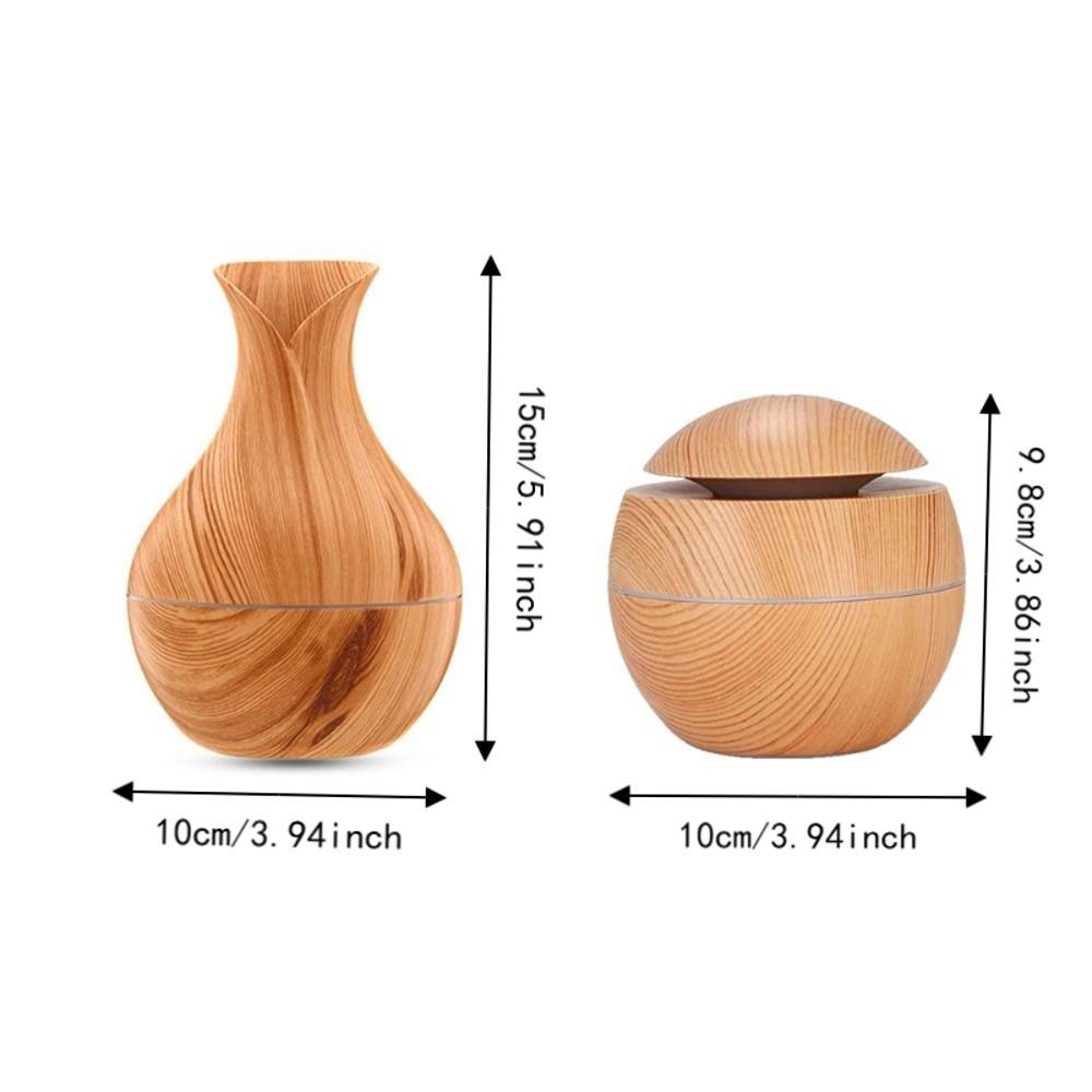Wood Grain Essential Oil Diffuser Ultrasonic Mini Mist Maker Mist Air Purifier  Bedroom Use