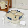 Scatola Bento a 3/4 Scomparti Cartone Animato per Microonde Pranzo per Studenti Adulti Contenitore per Pasti con Divisori