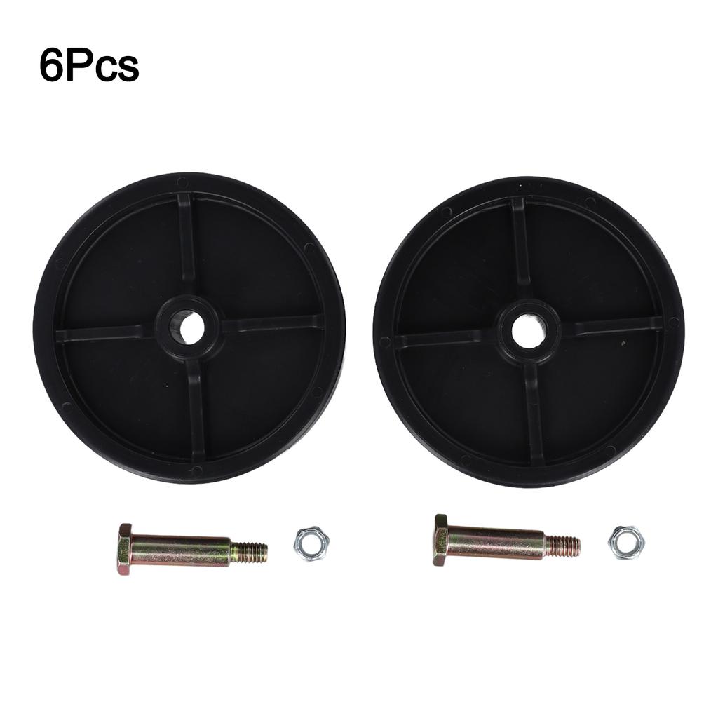 Set of 2 Deck Wheels and Hardware For for Troy and For Cadet Compatible with 1120337 7340973 Enhances Mowing Efficiency