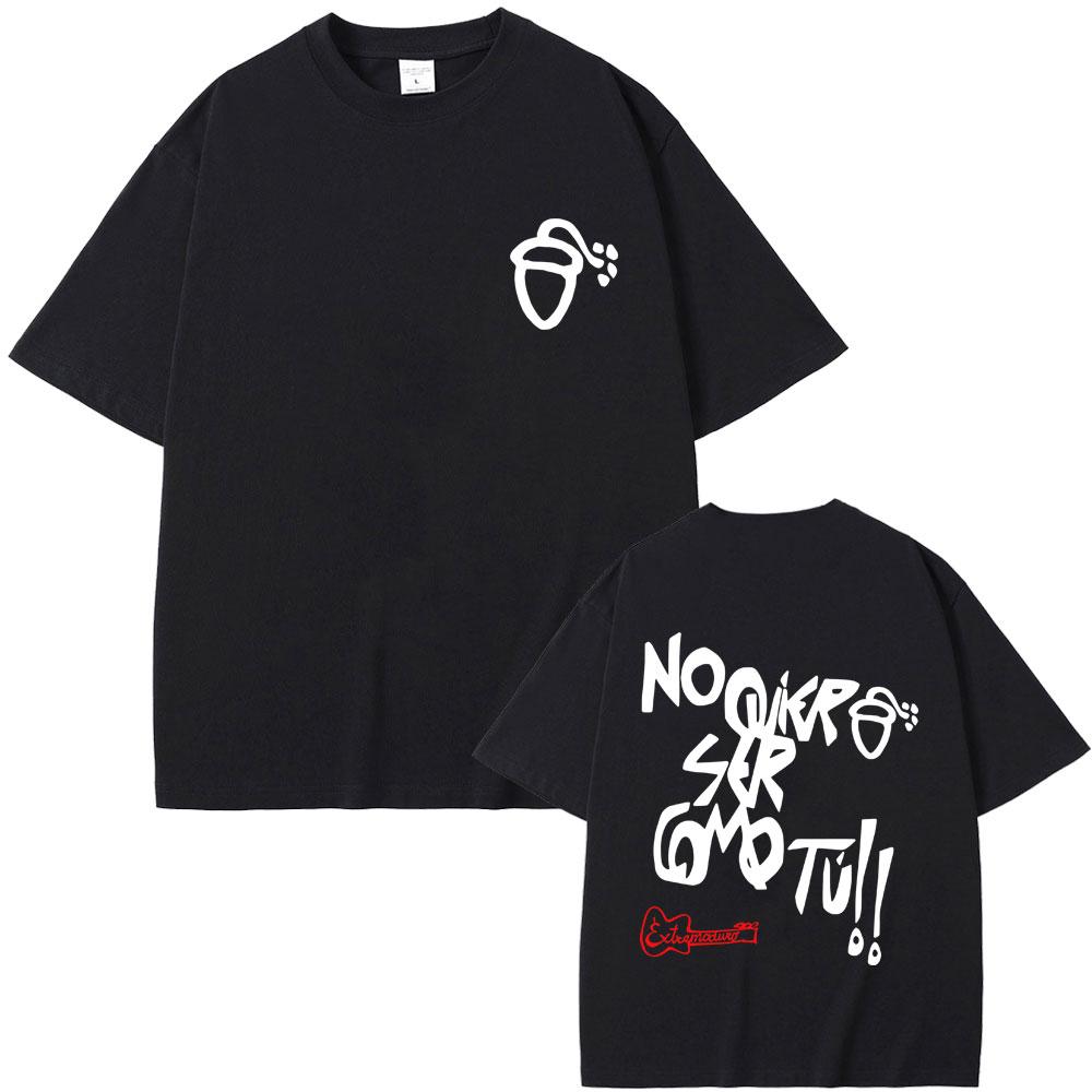 Rock Band EXTREMODURO Tour 2026 Tshirt Unisex Women Fashion Hip Hop Gothic Streetwear Male Retro Oversized Crewneck T Shirts Tops