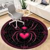 1pc Spider Web Heart Chair Carpet for Office Non-Slip, Machine Washable Rug for Office, Room - Holiday Decor, Machine Made yy251016029