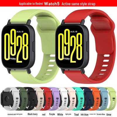 רצועת סיליקון תואמת עבור Redmi Watch 5 Active, Watch 5 Lite ו-5 Youth Edition