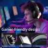 G4100 Stereo Gaming Headset with Noise Cancelling Mic,LED Light,Wired Gaming Headphones for PS4 PC Xbox One Switch PS5Controller
