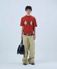 NOISE Studded Curved Cotton Pants - Beige