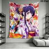 Oshi no K Wall Tapestry Aesthetic Wall Hanging Printed Fabric Blanket Decorative Tapestries for Bedroom Living Room Home Decor
