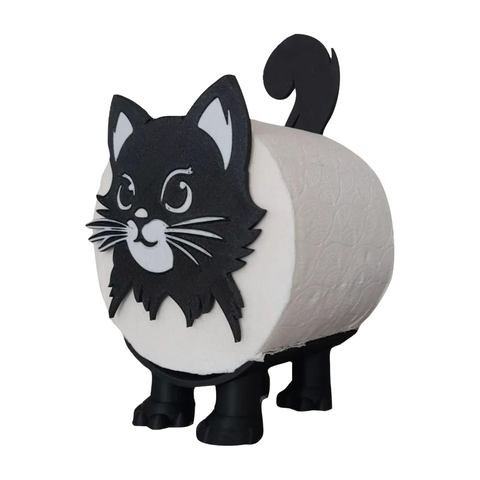 Toilet Roll Holder For Cats : Towel Roll - Toilet Roll Holder For Black Cats - Toilet Holder Bathroom Set For Bathroom Shelf H One Size