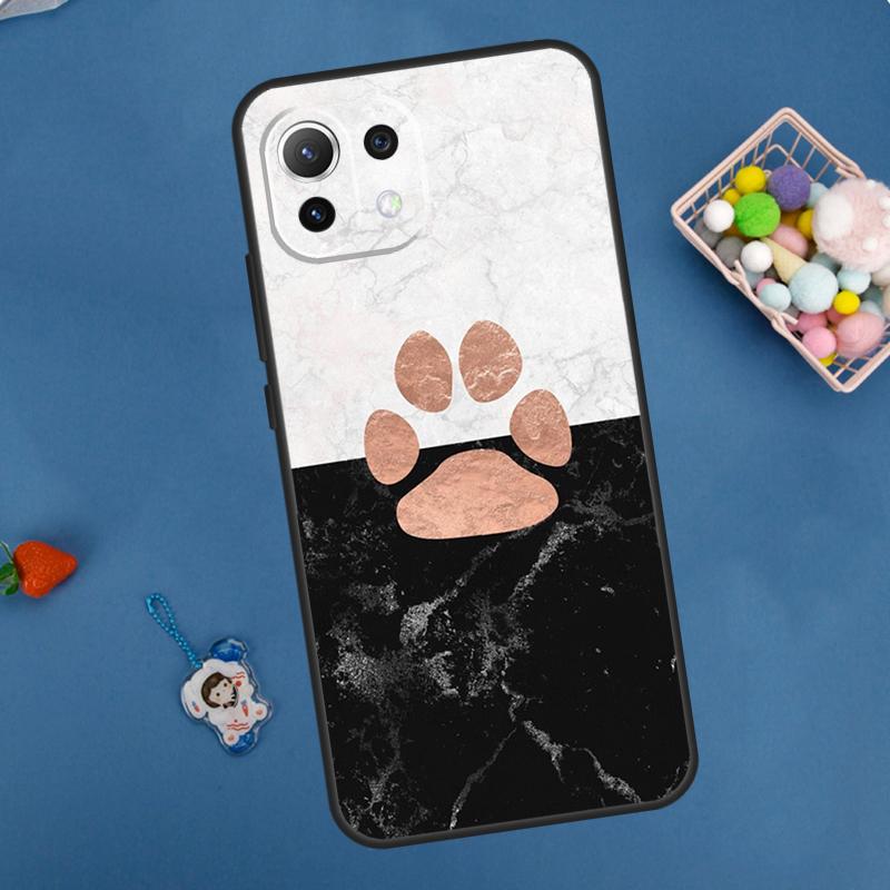 Dog Paw Case For POCO F5 X3 X5 Pro X4 F4 GT C40 M5s F3 Cover For Xiaomi 13 12 Lite 12T 11T Pro 12X