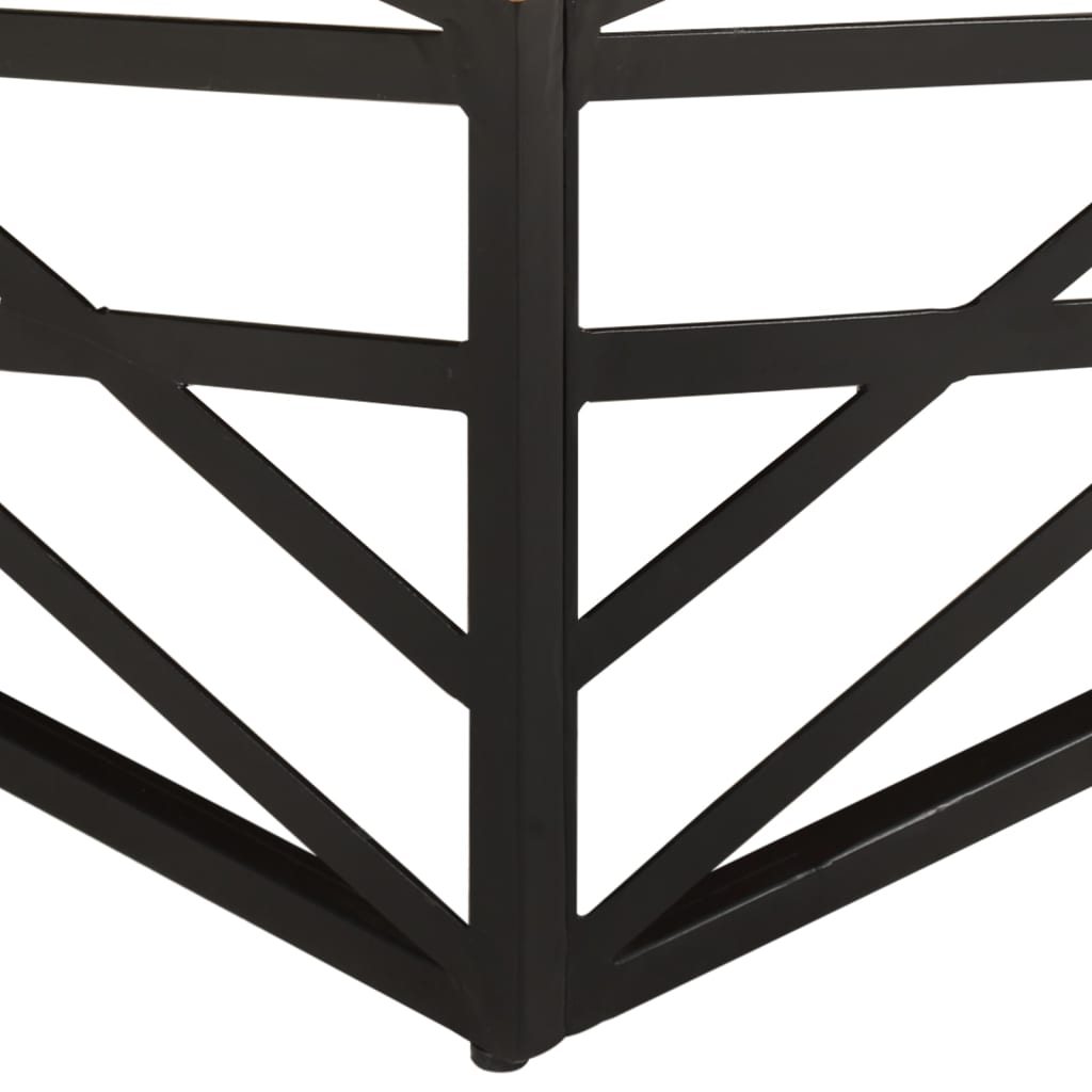 Vidaxl Coffee Table, 68X68X35 Cm, Solid Reclaimed Wood