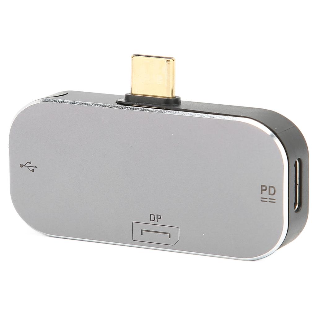 USB C To DP Converter Multifunctional Plug and Play Portable Size High Speed 3 In 1 USB C To DP