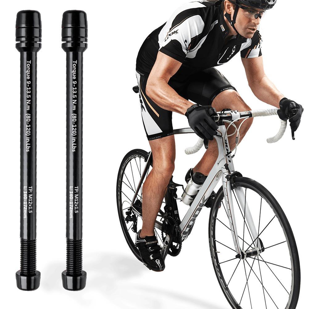 Thru Axle Adapter Aluminum Alloy Rear Fork Shaft Skewer Portable Bicycle Axle Skewer Lightweight for Road Bike Mountain Bike