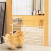 Foldable Retractable Pet Dog Gate for Child Protection Patio Garden House Adjustable Height