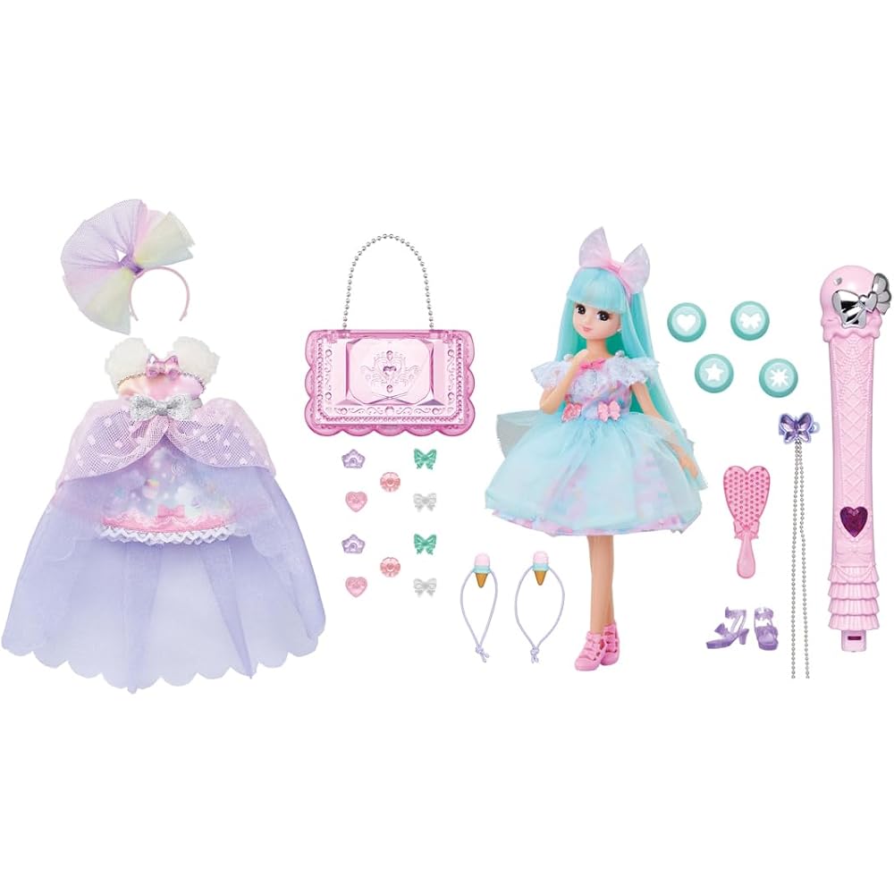

Takara Tomy Licca-chan Gelato Color Change Deluxe Dress-Up Toy for Kids Age 3 and Up
