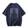 American high street pure cotton black short-sleeved t-shirt women's new summer loose large size fat mm half-sleeved design top