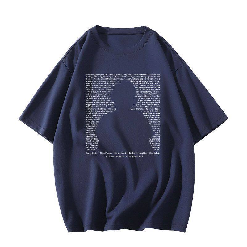 American high street pure cotton black short-sleeved t-shirt women's new summer loose large size fat mm half-sleeved design top