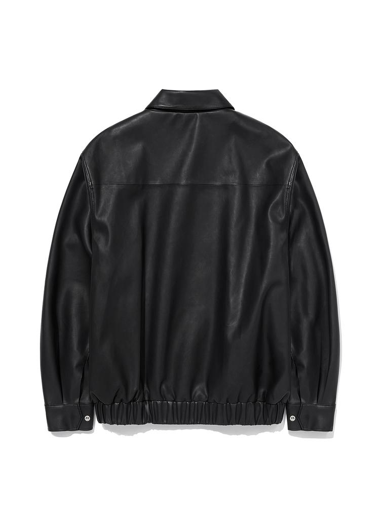 Dbetter Vegan Leather Blouson Jacket (Black)
