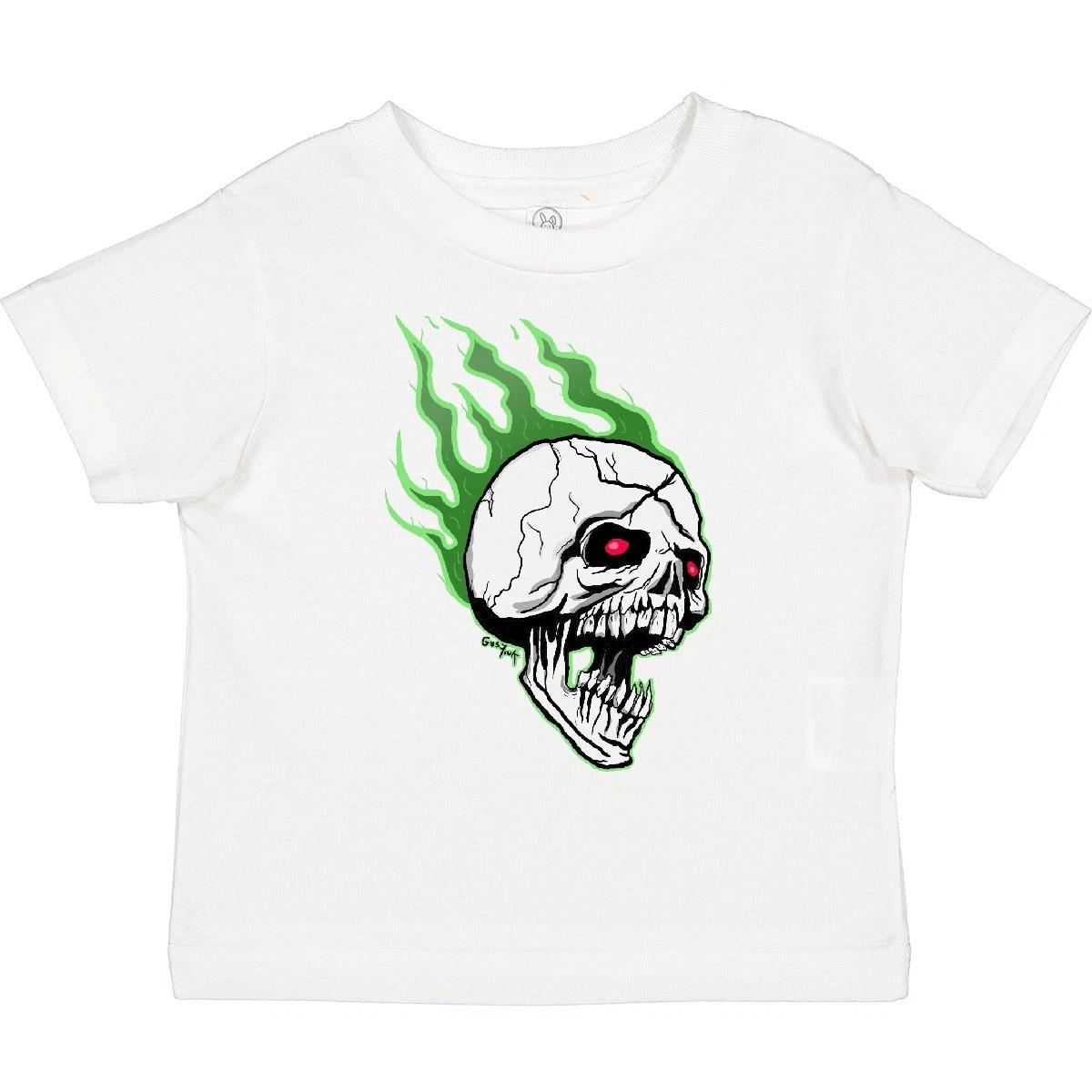 

Inktastic Retro Skull Toddler kids boys T-Shirkids boys T-Shirt Rockabilly Tattoo Flash Vintage Kid 110