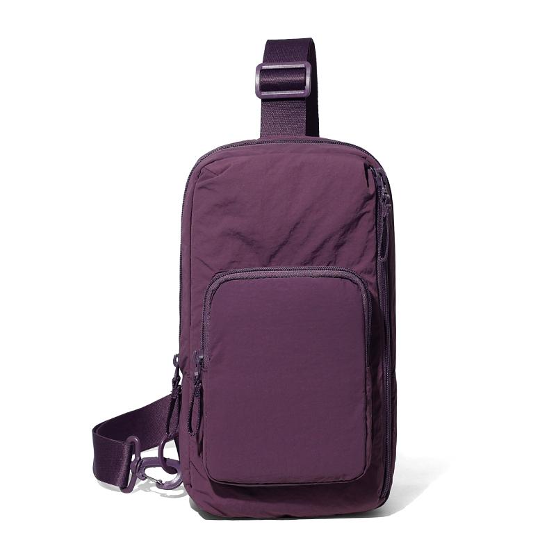 

Sports Men s Chest Bag Women s Shoulder Bag Large Capacity Crossbody Bag фіолетовий