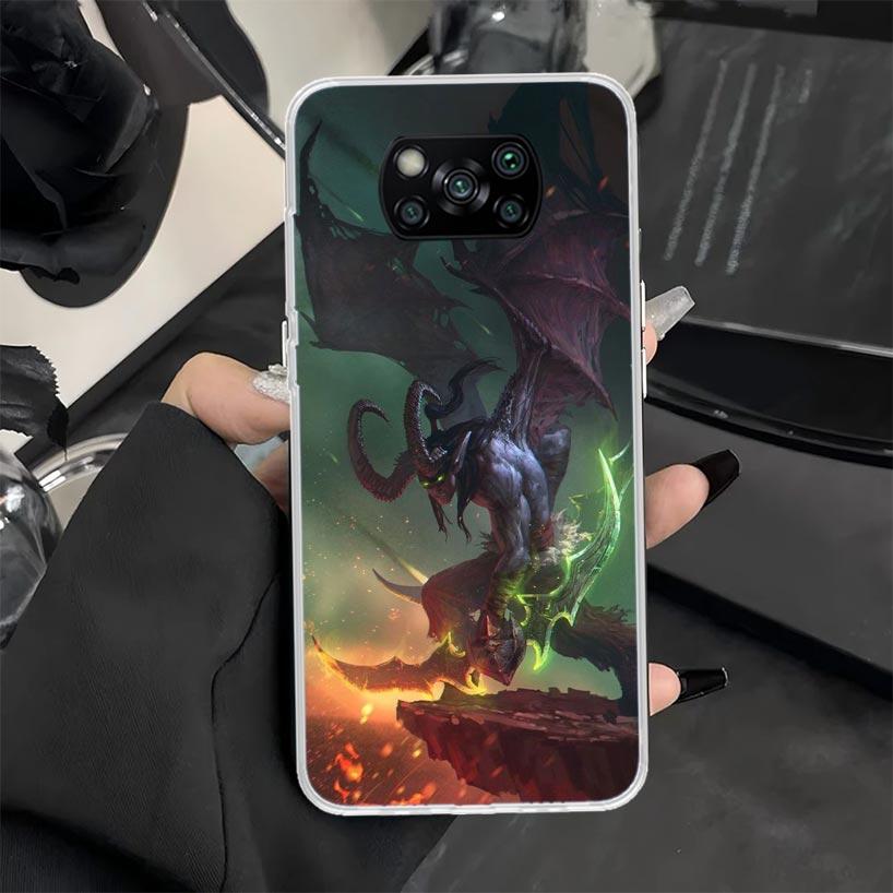 

W-World Of W-Warcraft W-Wow Чехол для телефона для Xiaomi Poco X7 X6 X5 X3 Pro X4 Nfc F7 Ultra F6 F5 F4 Gt M6 M5S M4 M3 Мягкий силикон Co Xiaomi Poco F5