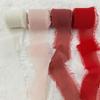 Hand-Torn Raw Edge Chiffon Ribbon Bouquet Streamer for Wedding Flowers