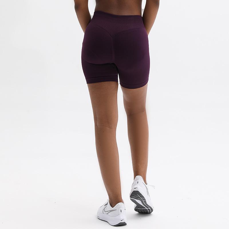 Women's Low-Waist Hip-Lifting Yoga Shorts - High-Elastic, Three-Section Design for Optimal Fitness