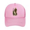 Bearded Unisex Dogs River Boat Painting Mesh Baseball Cap For Womens Unisex FeUnisex Beach Dad Hat Hip Hop