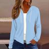 Women Hooded Sweatshirt Casual Long Sleeve Zip Up Coat Fashion Outerwear