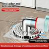 Plastic Floor Drain Tee Connector Quick Installation Anti-Odor Sewer Drain Connector Multi Functional Drainage Hose Adapter
