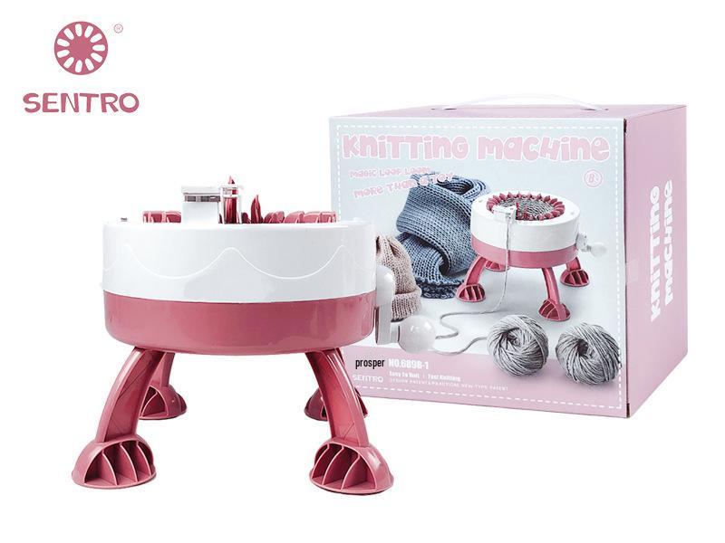 48 & 32 Needles Star Round Cylinder Hand-Crank Wool Knitting Machine for Adult & Child Sweaters