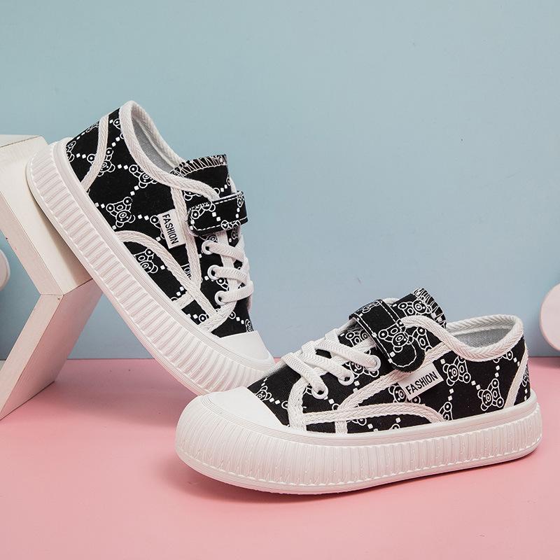 New Low-top Boys and Girls Sneakers Autumn Breathable Non-slip Wear-resistant Casual Canvas Shoes