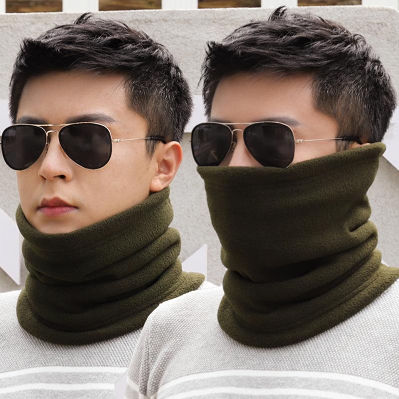 Men'S Trendy Neck Protection And Warm Headband Scarf For Women'S Autumn And Winter Cycling, Windproof And Thickened With Fleece