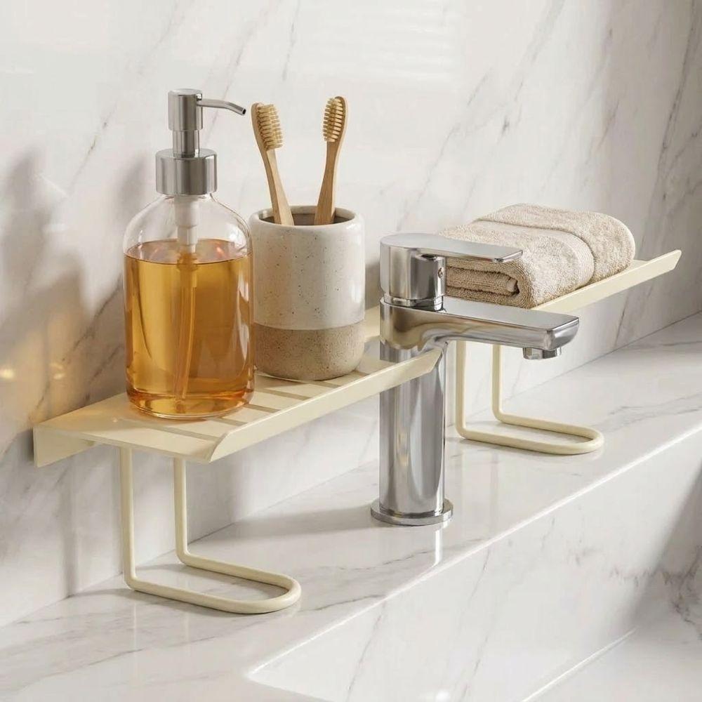 Water Drainage Bathroom Storage Rack Rustproof Kitchen Sink Shelf Metal Mesh Shelf Toilet