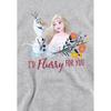 Frozen Childrens/Kids IÂ´d Flurry For You Elsa & Olaf Heather Valentine`s Day Pullover Hoodie