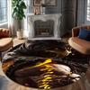 1pc Mortal Kombat4 Print Round Carpet Chair Round Carpet Suitable for Bedroom Living Room Home Decorative Carpet