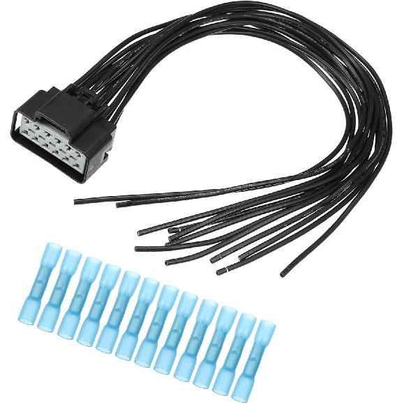 Motoforti Heated Seat Wiring Connector Wire Harness Replacement WPT928 15326110 Heated/Cooled Seat Module Connector Wire Kit for Ford F-250 F-350